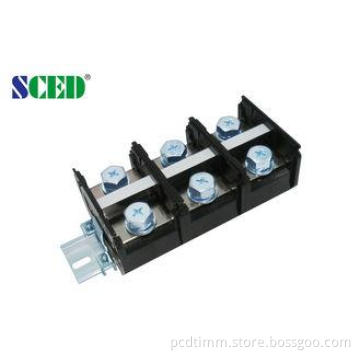 47.00mm High Current Rail Mounted Terminal Blocks 600V 300A